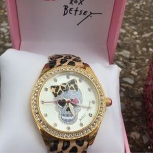 Betsey Johnson Sugar Skull Watch